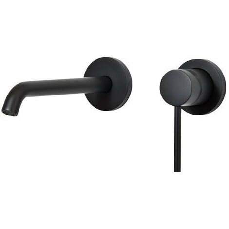 Miscelatore per lavabo a parete nero opaco Gattoni Easy 2337/23NO Nero opaco