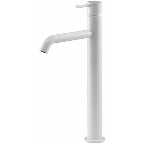 Miscelatore per lavabo alto bianco opaco Gattoni Easy 2384/23BO Bianco opaco - Senza piletta di scarico