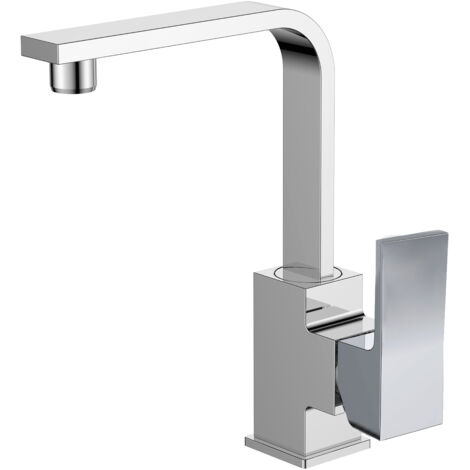 Miscelatore per lavabo con bocca mobile alta cromo PLAZA