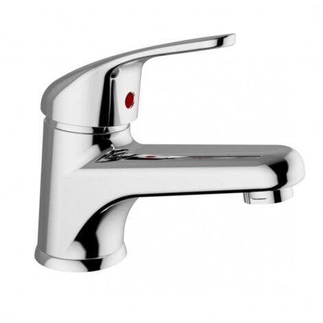 TEOREMA RUBINETTERIA Miscelatore per lavabo in ottone cromato - Teorema Golf Plus