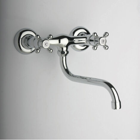 Miscelatore per lavello a muro TIFFANY Chrome