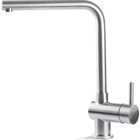 Miscelatore per lavello da cucina acciaio inox Vema TIBER STEEL KITCHEN V19022 Satinato