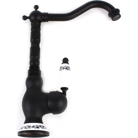 Miscelatore per lavello da cucina in ottone anticato, rubinetto per bagno retrò, rubinetto monocomando, rubinetti per lavabo da bagno, rubinetti per lavabo da bagno