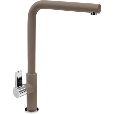 Miscelatore Plados monocomando VENMIXL con canna a 90Ã‚Â° - Bbianco Latte