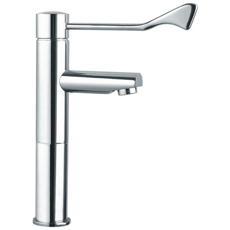 Miscelatore progressivo per lavabo con leva clinica e prolunga Idral 02058/1  Cromato - Ottone