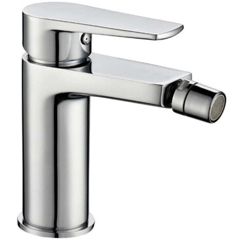 Miscelatore rubinetto asia per bidet in ottone colore cromato con piletta  confezione 1