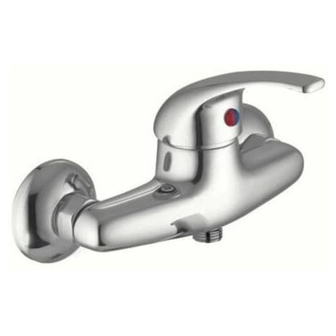 MISCELATORE RUBINETTO CROMATO MONOCOMANDO VASCA DOCCIA PARETE CON ATTACCO PER TUBO 447sw