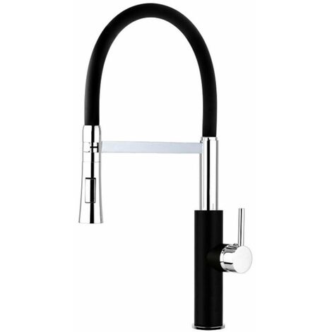 Miscelatore rubinetto lavello cucina con doccetta monocomando canna alta 59593