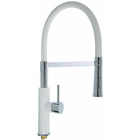 Miscelatore rubinetto lavello cucina con doccetta monocomando canna alta 59594