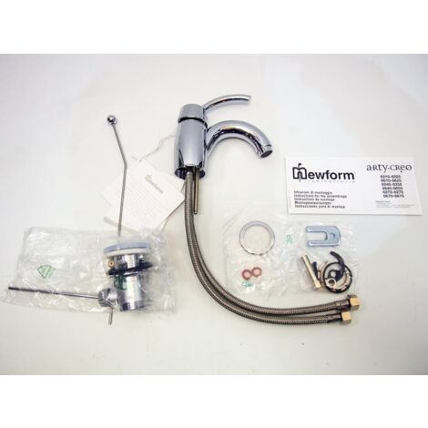 Miscelatore rubinetto monocomando lavabo creo cromo newform - newform