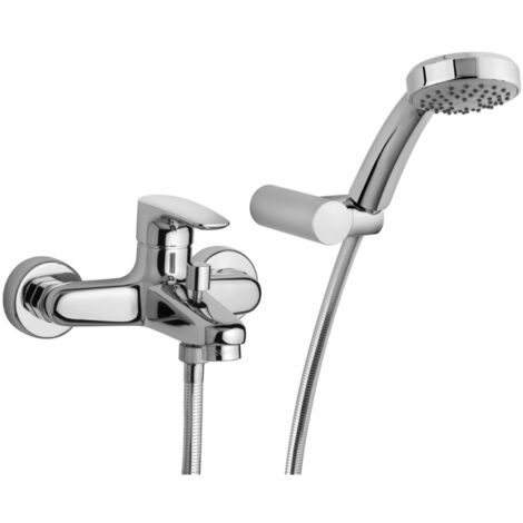 Miscelatore Rubinetto PAINI serie PARALLEL Monocomando Vasca Esterno + Duplex cod. 47CR105
