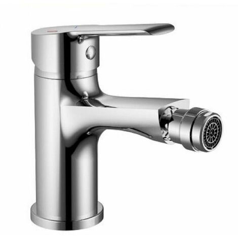 Miscelatore rubinetto per bidet bagno in ottone cromato + piletta ROLL 87106