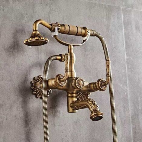 Miscelatore vasca a parete, bronzo Bali