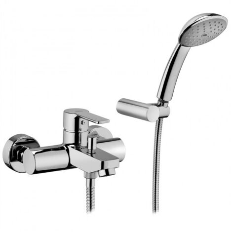 Miscelatore vasca con supporto a muro completo Paffoni Red RED024CR  Cromo