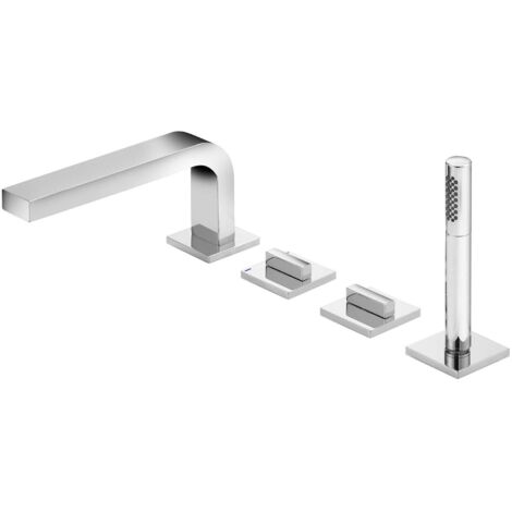 Miscelatore vasca EDITION 11 incasso bordo vasca 4 fori sporgenza 220mm cromato KEUCO