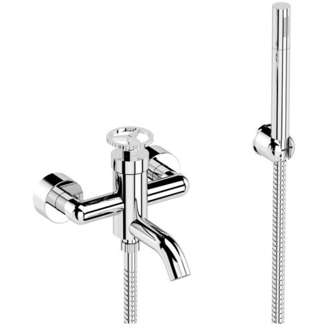 Miscelatore vasca esterno con flessibile cm 150 e doccetta a 1 funzione - serie Chrono