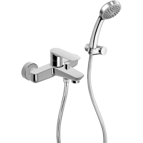 Miscelatore vasca esterno con kit doccia orientabile Paini Nove 09CR105  Cromo