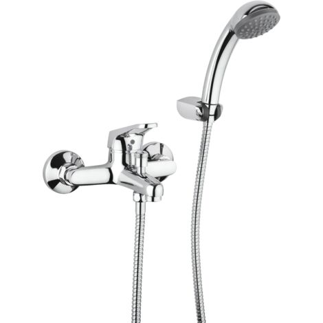 Miscelatore vasca esterno con set doccia Piralla Naomi 0NO00003A16  Cromo