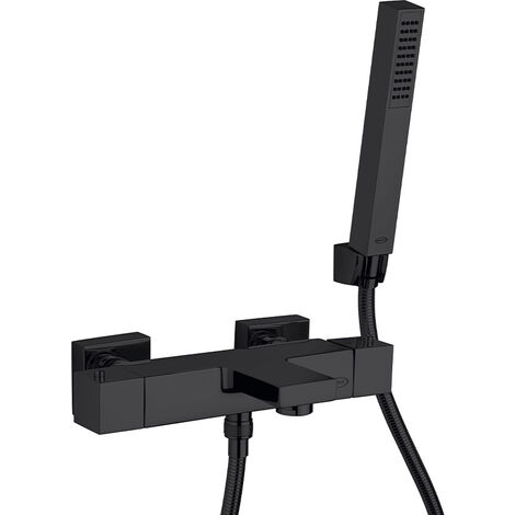 Miscelatore vasca esterno Twinkle Yo termostatico in ottone nero