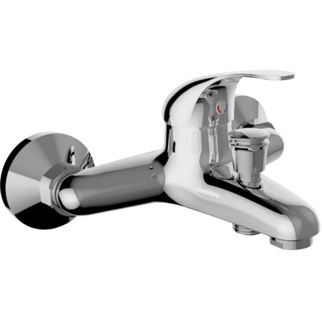 Miscelatore vasca in ottone cromato con deviatore  Fast