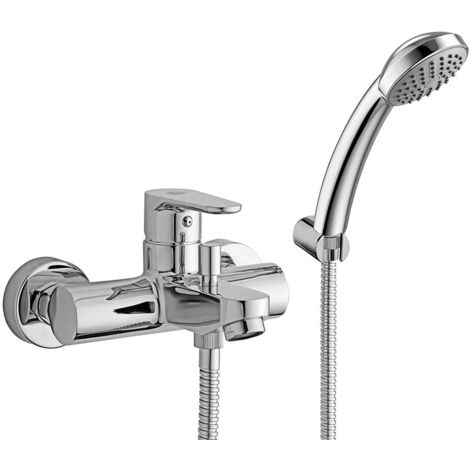 Miscelatore vasca Paffoni Green in ottone cromo con kit doccia