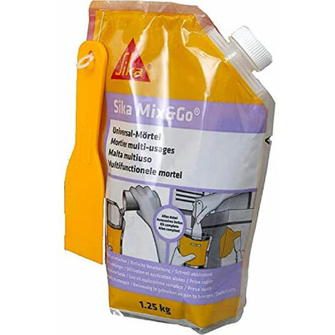 Mischfertiger Reparaturmörtel - SIKA Mix & Go - Grau - 1,25kg