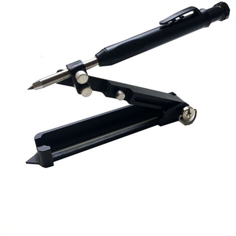 Mise à jour de l'outil de traçage multifonctionnel - stylo de construction multifonction - crayon de charpentier, outil de traçage avec stylo à trous profonds, travail du bois bricolage