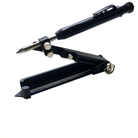 Mise à jour de l'outil de traçage multifonctionnel - stylo de construction multifonction - crayon de charpentier, outil de traçage avec stylo à trous profonds, travail du bois bricolage, Ensoleillé
