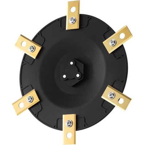 [Mise À Niveau] Disques de Lame + 6 pièces Lame compatibles avec Einhell Freelexo Cam 350, 500, 600 Plus, Disque de Couteau pour Tondeuse Robot, Disque Rotatif pour Tondeuse Robotisée