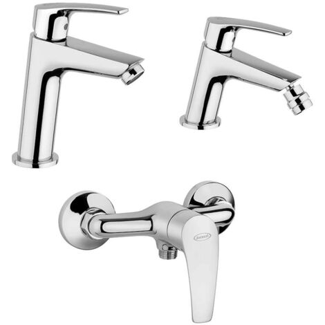 Miselatori Jacuzzi  Rubinetteria serie Lucente esterno doccia Lavabo medio e bidet per piletta click clak