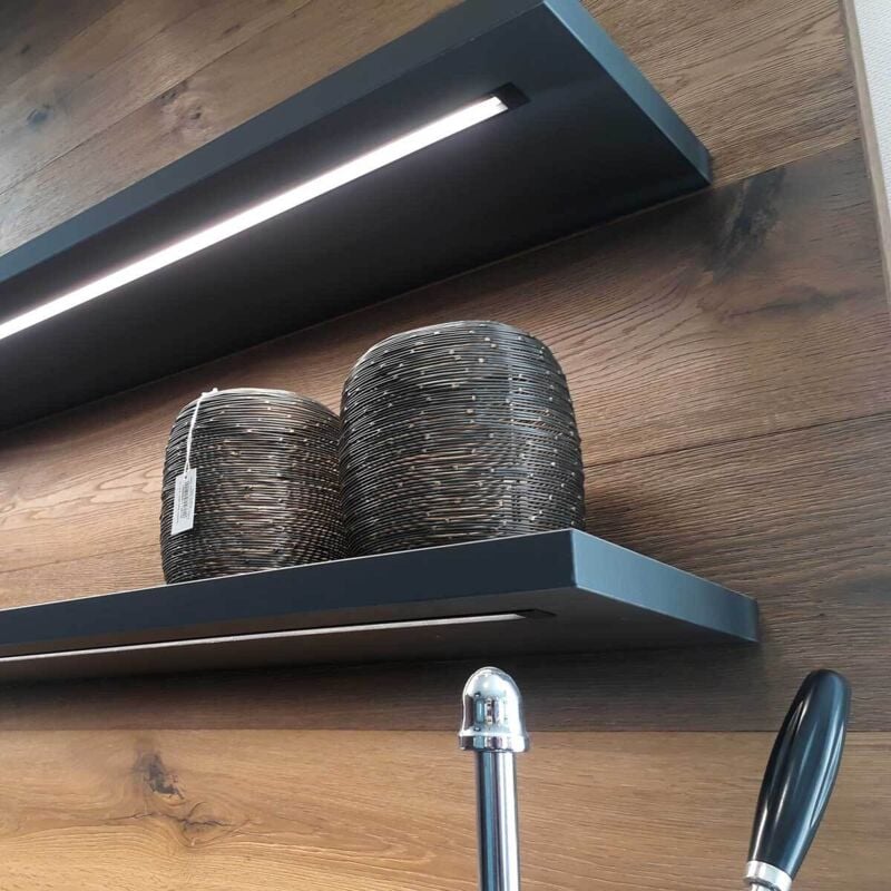 Hera - Diffuseur Noir 6m pour Profil Encastré incl. - Noir