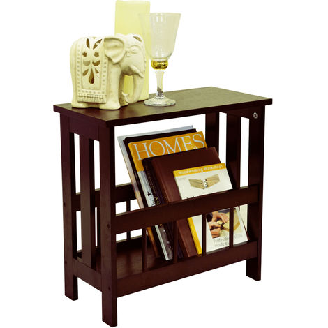 Mission Solid Wood Sofa Side Table Magazine Storage Mission Solid Wood Sofa Side Table Magazine Storage