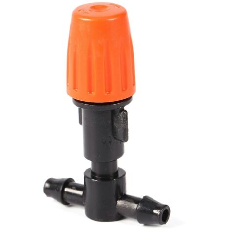 Mist Nozzle Irrigation Sprayer Adjustable Watering Head Compact Design Durable Plastic T-Joint Connector For Garden Plant