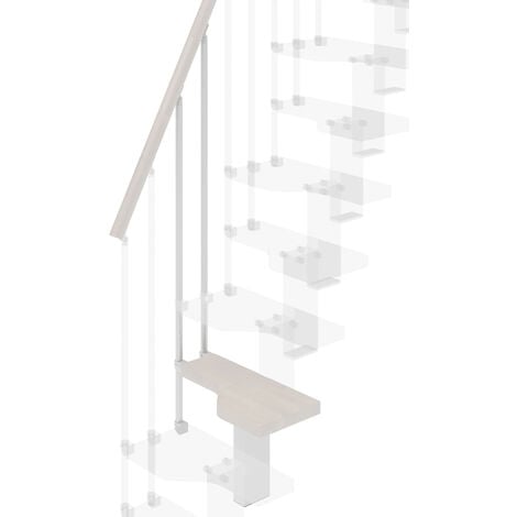 Misterstep - Gradino Supplementare con Ringhiera - Mini Ø 61 cm - Colore Legno Sbiancato 84