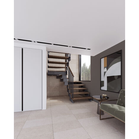 Misterstep - Scala a U (2 curve) - modello Compositiy - Colore Legno Noce 25