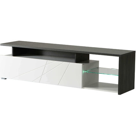 MISTIE - porta tv anta decorata moderno minimal in legno