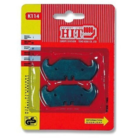 Mistral Lame A Trapezio Per Cutter  Mm 19 X 60 Cf. 10 Blister Da 10 Pz (100 Pz)