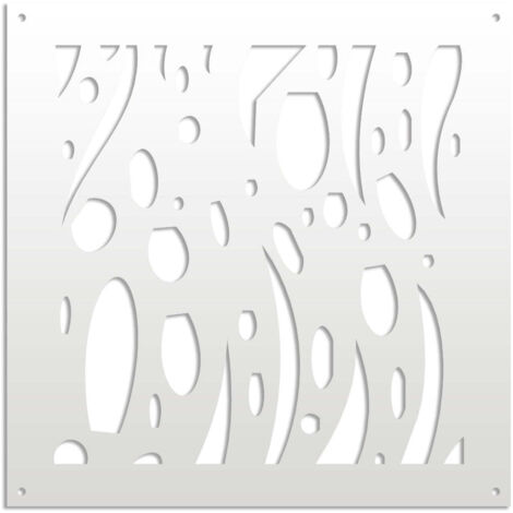 MISTRAL - Pannello in PVC traforato - Parasole - Colore: bianco - Misura: 73x73 cm