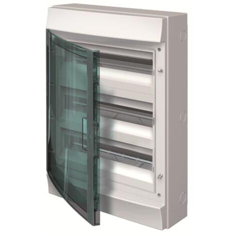 Mistral65H Coffret Etanche-3R x 18 modules Porte Transparente 1SLM006500A2218 ABB H65P18X320750