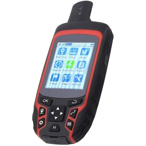 Misuratore di area, localizzatore GPS per esterni, navigatore GPS portatile ricaricabile tramite USB A6 per trekking o escursionismo