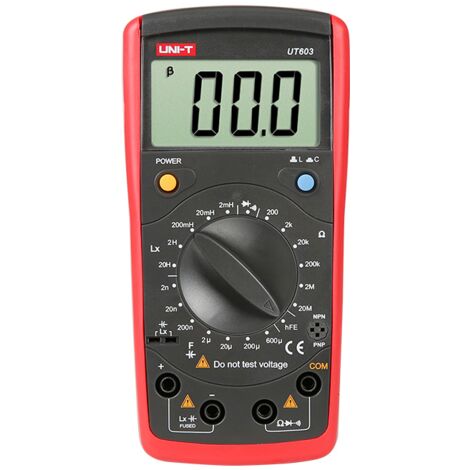 Misuratore di capacità digitale Lcd fino a 600uf Resistenza fino a 20mg  Ut603
