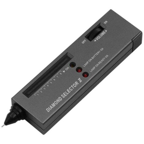 Misuratore di conduttività termica portatile Strumento di identificazione della durezza con penna da trapano per rilevare e identificare l'autenticità di diamanti, giada, smeraldo e cristalli-1 pz