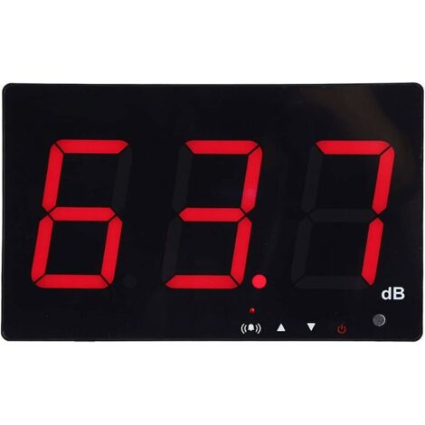 Misuratore di livello sonoro professionale con soglie di allarme impostate Misuratore di decibel LCD digitale portatile 30-130 dB Misuratore di rumore in decibel con registro dati