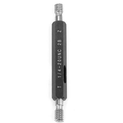 Misuratore di mercurio in acciaio, filettatura di alta qualità, standard 2B, unità USA 1/4-20UNC