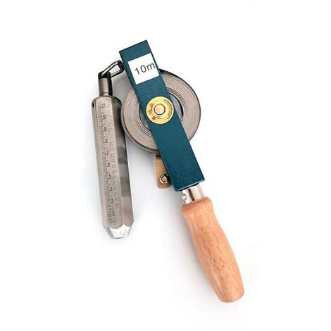 Misuratore di nastro manuale per serbatoi di petrolio, misuratore di nastro per serbatoi di petrolio in acciaio al carbonio antideflagrante con linee a piombo in ottone, 10 metri