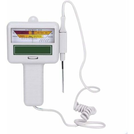 Misuratore di pH digitale, penna per test della qualità dell'acqua, misuratore del livello di cloro, tester portatile del cloro residuo, misuratore di rilevamento della qualità dell'acqua per piscina,