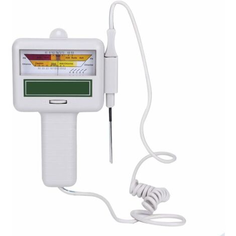 Misuratore di pH digitale, penna per test della qualità dell'acqua, misuratore del livello di cloro, tester portatile del cloro residuo, misuratore di rilevamento della qualità dell'acqua per piscina,