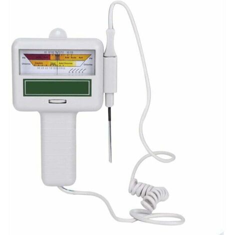Misuratore di pH digitale, penna per test della qualità dell'acqua, misuratore del livello di cloro, tester portatile del cloro residuo, misuratore di rilevamento della qualità dell'acqua per piscina,