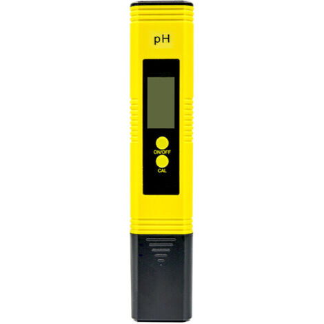Misuratore di pH digitale portatile per test di qualità dell'acqua con ATC, retroilluminazione LCD, errore 0,05 pH, giallo