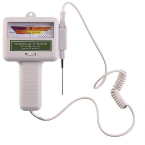 Misuratore di pH digitale, tester di pH professionale portatile, tester digitale per la misurazione della qualità dei liquidi, misuratore di pH e cloro per piscine e spa.